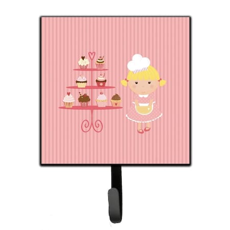 Carolines Treasures Cupcake Baker Blonde Pink Leash or Key Holder BB7260SH4